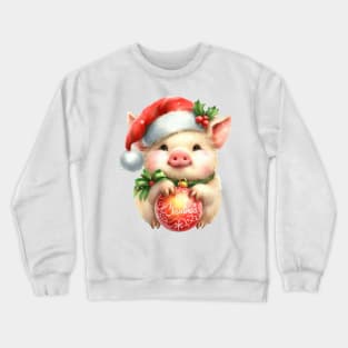 Christmas Pig Crewneck Sweatshirt